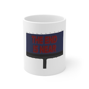 The End is Near Phoebe Bridgers Mug, Punisher, friendship gift, gift for her, Pharb merch, coffee cup