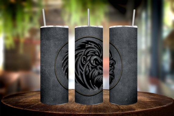 Fabulous 20oz Black Gorilla Tumbler Wrap - Gorilla Tumbler Wrap for your 20oz Black Tumbler - Stay wild while sipping your favorite beverage