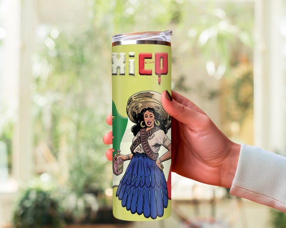 Vibrant 5 de Mayo 20oz Tumbler Wrap – Celebrate Mexican Heritage in Style! - Embrace the Spirit of Fiesta!