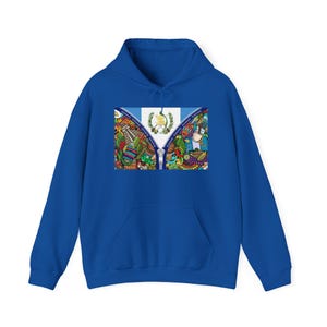 Guatemala Unisex Hoodie Sweatshirt, Mayan Design, Cozy Pullover Jumper, Ethnic Print Apparel, Travel Lover Gift