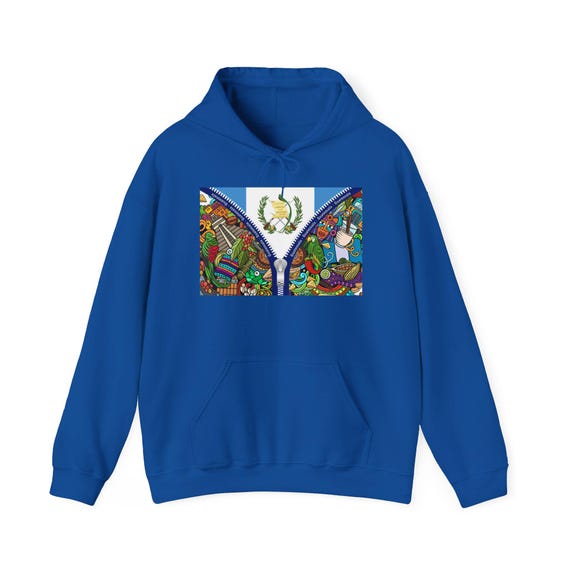 Guatemala Unisex Hoodie Sweatshirt, Mayan Design, Cozy Pullover Jumper, Ethnic Print Apparel, Travel Lover Gift