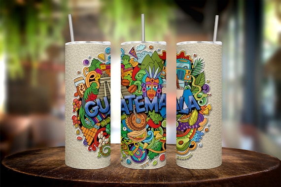 Stunning 20oz Guatemala Tumbler Wrap - Handcrafted Guatemala Tumbler Wrap - a perfect gift for anyone who loves Guatemalan culture