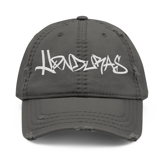 Distressed Dad Hat with Unique Embroidery, Casual Fashion Cap, Stylish Gift for Dads, Trendy Summer Accessory, Cool Mens Headwear