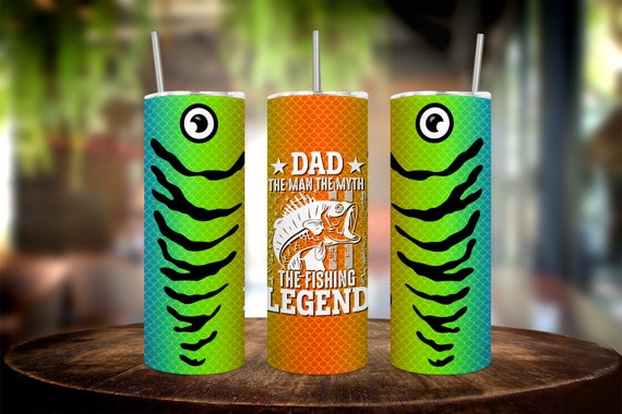 20oz Fishing Tumbler Wrap - Adventure-Themed Drinkware for Anglers - Perfect Gift for Fishermen