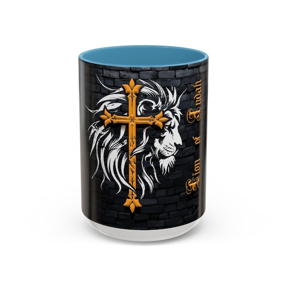 Lion Of Judah Coffee Mug, Religious Mug, Biblical Mug, Christian Gift, Gift for Him, Inspirational Mug, Religious Gift