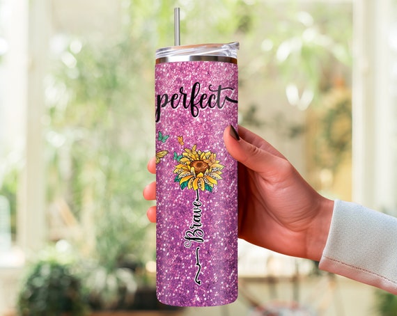 Love Tumbler wrap - Unique Design - Purple - English - Spanish