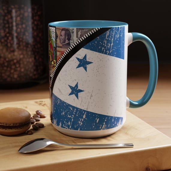 Charming 15 oz Mug from Honduras - Perfect Gift for Coffee Lovers, Coffee Lover Gift, Kitchen Drinkware, Tea Cup, Hot Beverage Mug