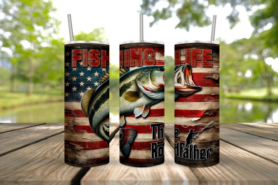 Fishing 20oz Tumbler Wrap - Keep Your Drink Cold in StyleColorful Bass 20oz Tumbler Wrap - Show off Your Love for Fishing Everywhere You Go