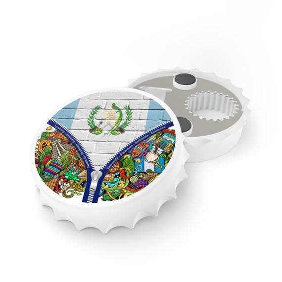Guatemala Inspired Bottle Opener, Beer Opener, Kitchen Gadget, Bar Tool, Gift for Traveler, Cultural Barware