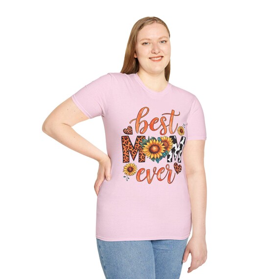 Best Mom Ever Unisex Tee | Cute Mother's Day Gift, Floral Graphic Shirt, Birthday T-shirt, Casual Gift for Moms, Cute Family Wear