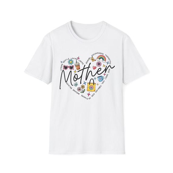 Heartfelt Mother's Day T-Shirt, Gift for Mom, Women's Casual Tee, Mother's Day Celebration Shirt, Love for Mom Apparel, Heart Design