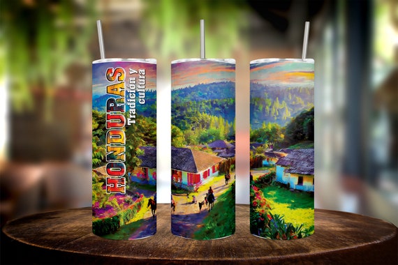Handcrafted 20oz Honduras Custom Tumbler - Your Personalized Coffee Companion - Sip in Style with Your Own Custom Honduras 20oz Tumbler