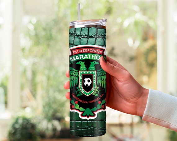 Sip in Style with our Club Deportivo Marathón 20oz Tumbler, Keep Your Drinks Cold, Celebrate Every Goal with this 20oz Customizable Tumbler