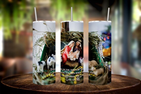 Faith Inspired 20 oz Tumbler Wrap – Digital Download for Spiritual Sips and Daily Inspiration