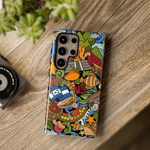 Honduras Culture Samsung Galaxy S24 Tough Cases, Unique Phone Cover, Protective Case, Ethnic Design, Gift for Tech Lover