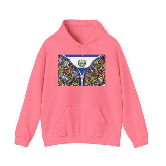 Stay Stylish and Cozy: El Salvador Unisex Heavy Blend™ Hooded Sweatshirt