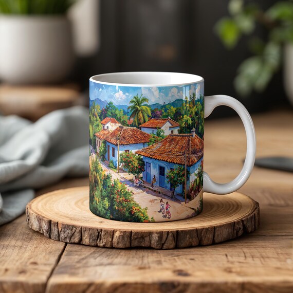 Explore Honduras: Stunning 15 oz Mug Sublimation Wrap – Perfect for Coffee Aficionados | Digital File