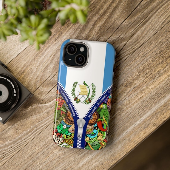Guatemala Inspired Phone Case for iPhone 15 Series, Magnetic Tough Cases, Mayan Culture, Perfectg Guatemala Gifts, Guatemala Phone Cover
