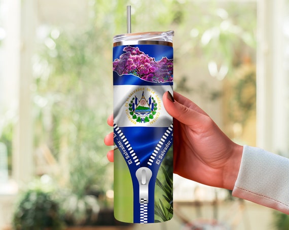 20oz El Salvador Custom Tumbler, Show Your Love for El Salvador with this Customizable 20oz tumbler, your Drink, Your Style
