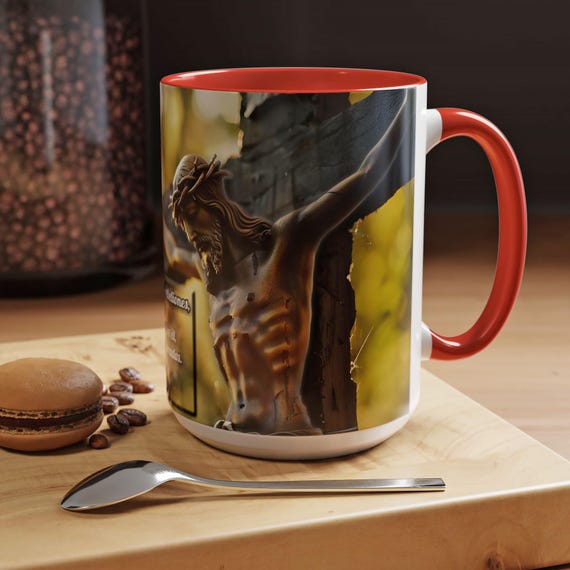 15oz Mug Faith Coffee Mug, Christian Gift, Religious Tea Cup, Inspirational Drinkware, Christian Kitchen Decor
