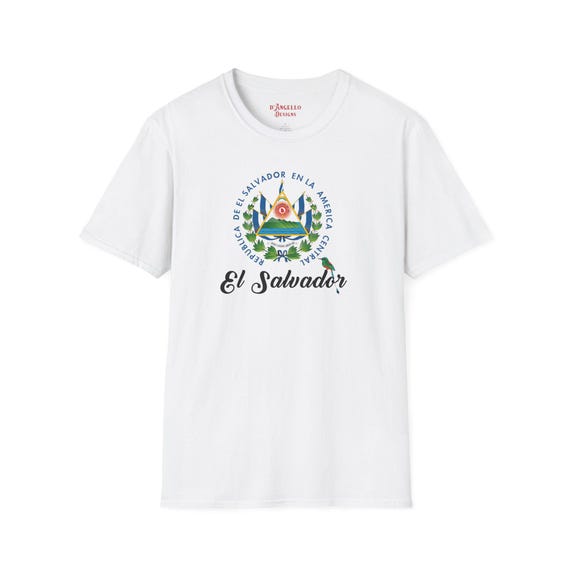 El Salvador Inspired T-Shirt, Central American Tee, Ethnic Print Top, Unisex Graphic Shirt, Cultural Apparel