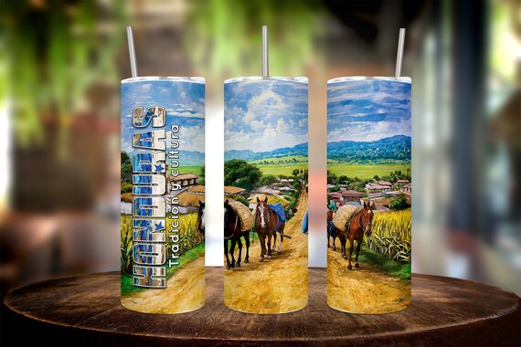 Celebrate Honduras with this beautiful 20oz Tumbler Wrap - a unique gift for those proud of their heritage, a vibrant reminder of your roots