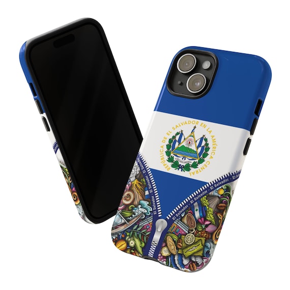 El Salvador Iphone 15 series Tough Cases, Rugged Phone Cover, Protective Phone Case, Heavy Duty Phone Case, Durable Phone Cover, Tough Cell