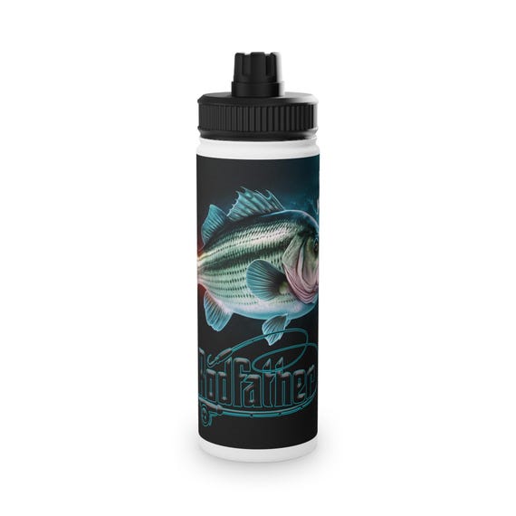 Rodfather Stainless Steel Water Bottle, Perfect for Fishermen, Athletes, Outdoor Adventures, Gifts, Eco-Friendly