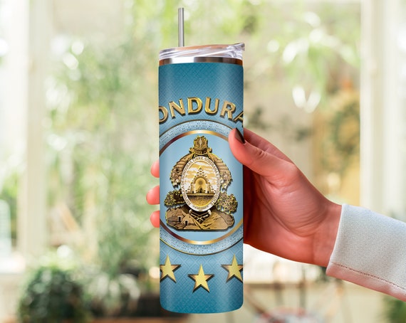 20oz Honduras Tumbler - Keep your drink stylish with this Catrachos themed tumbler - Unique Honduras 20oz Tumbler.