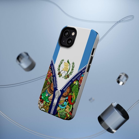 Guatemala Inspired Phone Case for iPhone 13 Series, Magnetic Tough Cases, Mayan Culture, Colorful Guatemala Gifts, Ethnic Print Phone Cover