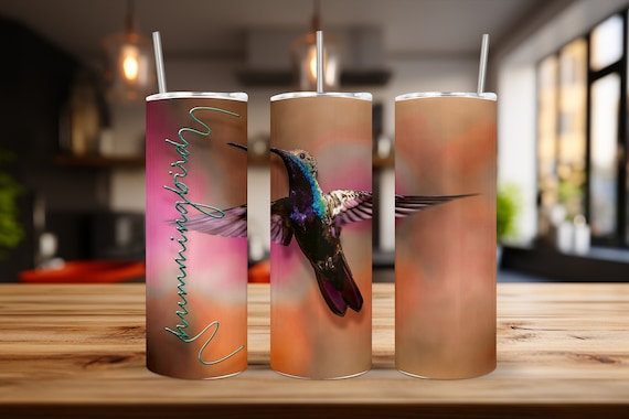 Fly high with this Hummingbird 20oz Tumbler Wrap - Unique Animal Design - Elevate your daily routine with this vibrant 20oz Tumbler Wrap