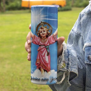 Divino Niño 20oz Tumbler Wrap, Digital Download Available, Wrap Your Tumbler in Love and Faith with Our 20oz Divino Niño Design
