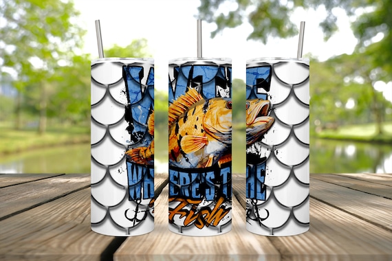 20oz Fishing Tumbler Wrap - Unique Fish Tumbler Wrap - Must-Have 20oz Fish Tumbler Wrap - Show off Your Love for Fishing