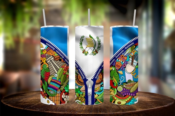 Tumbler wrap - Guatemala Tumbler sublimation wrap - 20oz tumbler wrap
