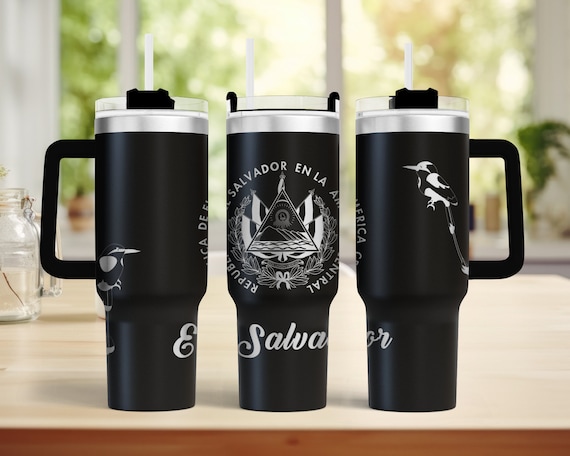 40oz El Salvador Tumbler Design, Laser Engrave Wrap for Tumblers, Digital Download, , SVG, Show Your Love for El Salvador with this Design
