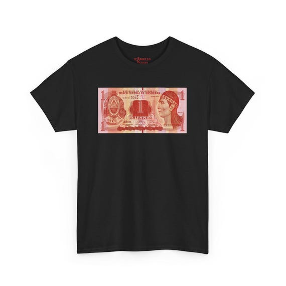 Honduran Lempira T-Shirt, Honduras Currency Tee, Central America Shirt, Unisex Cotton Top, Travel Vacation Gift