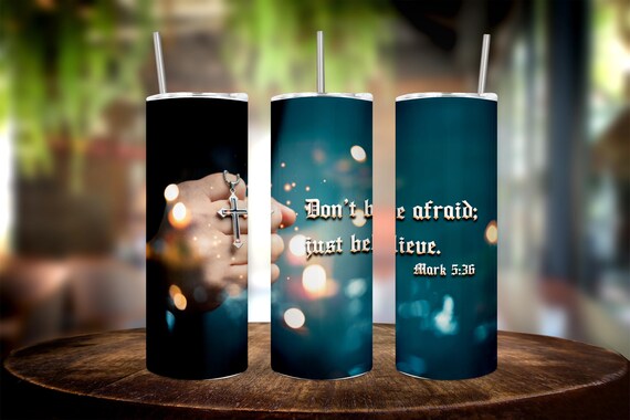 Faith Fueled 20 oz Tumbler Wrap – A Stylish Reminder of Hope for Every Sip – Digital Download for Spiritual Sips and Daily Inspiration