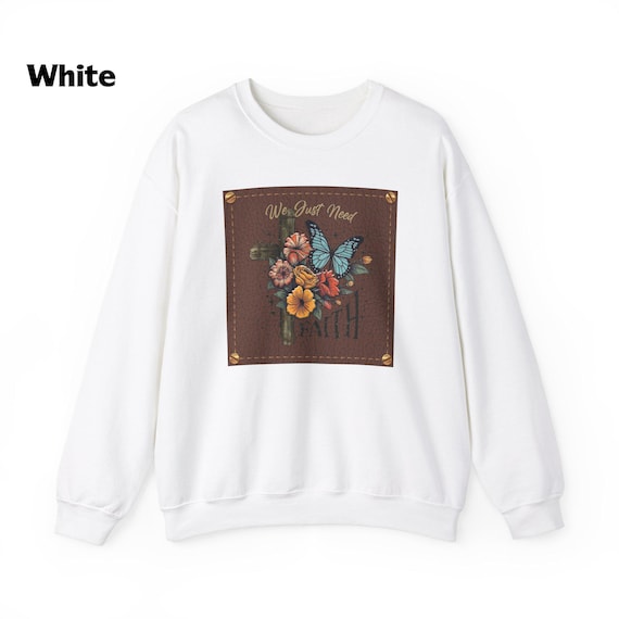 Cozy Unisex Crewneck Sweatshirt - Soft and Comfortable, Perfect Gift for All Ages, Holiday Winter Apparel, Faith sweater, Warm