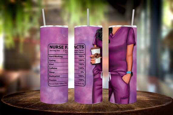Stay Hydrated in Style with this Nurse Tumbler Wrap - Perfect Gift for Her - Elevate Your Daily Routine with a Stylish Nurse Tumbler Design