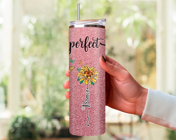 Love Tumbler wrap - Unique Design - Pink - English - Spanish