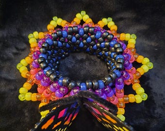 Kandi Gas Mask Skull (black, White, Red) Rave, Festival, Cosplay