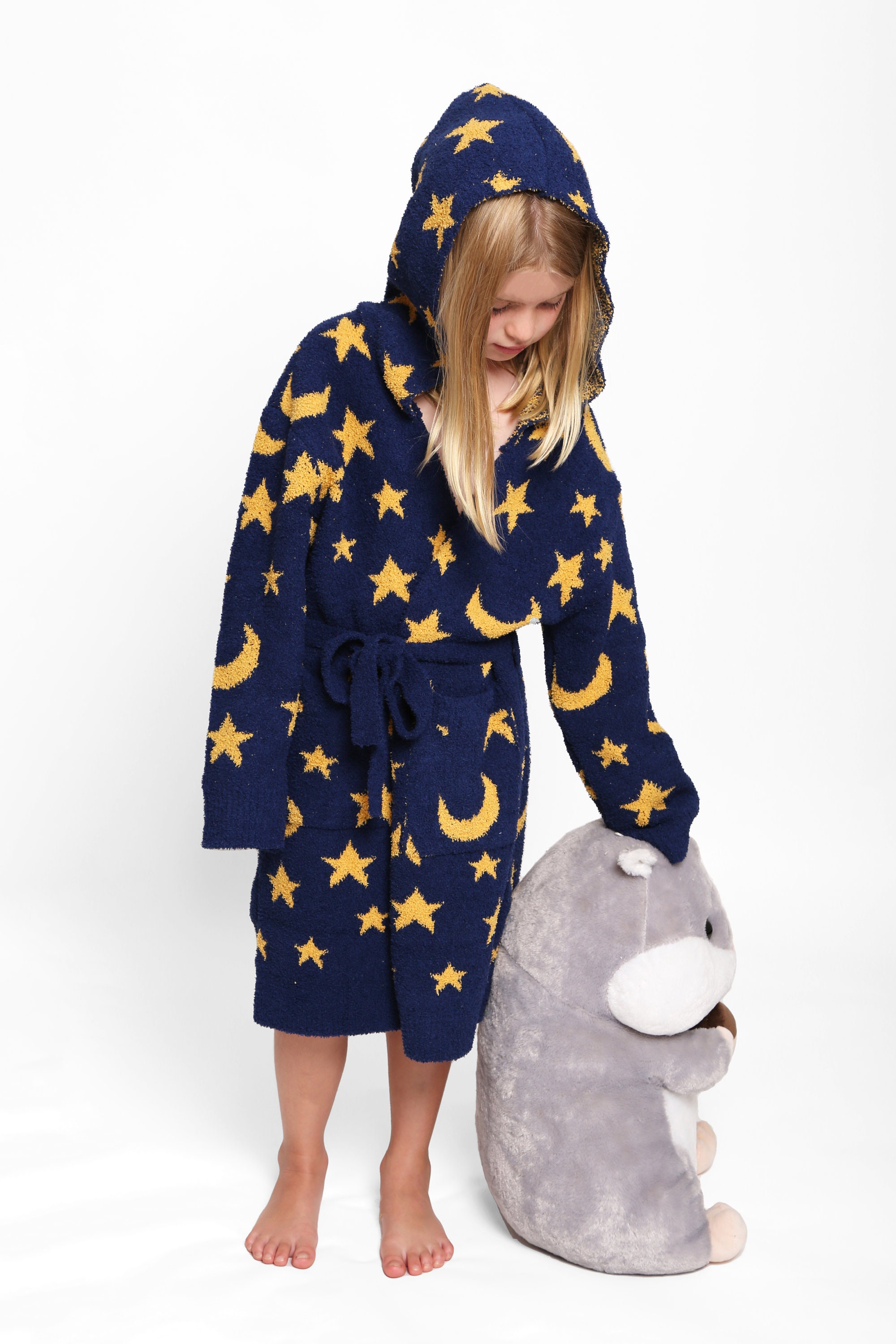 Holiday Gift Kid's Hooded Robe Soft Cozy Toddler Robes for Child Pool