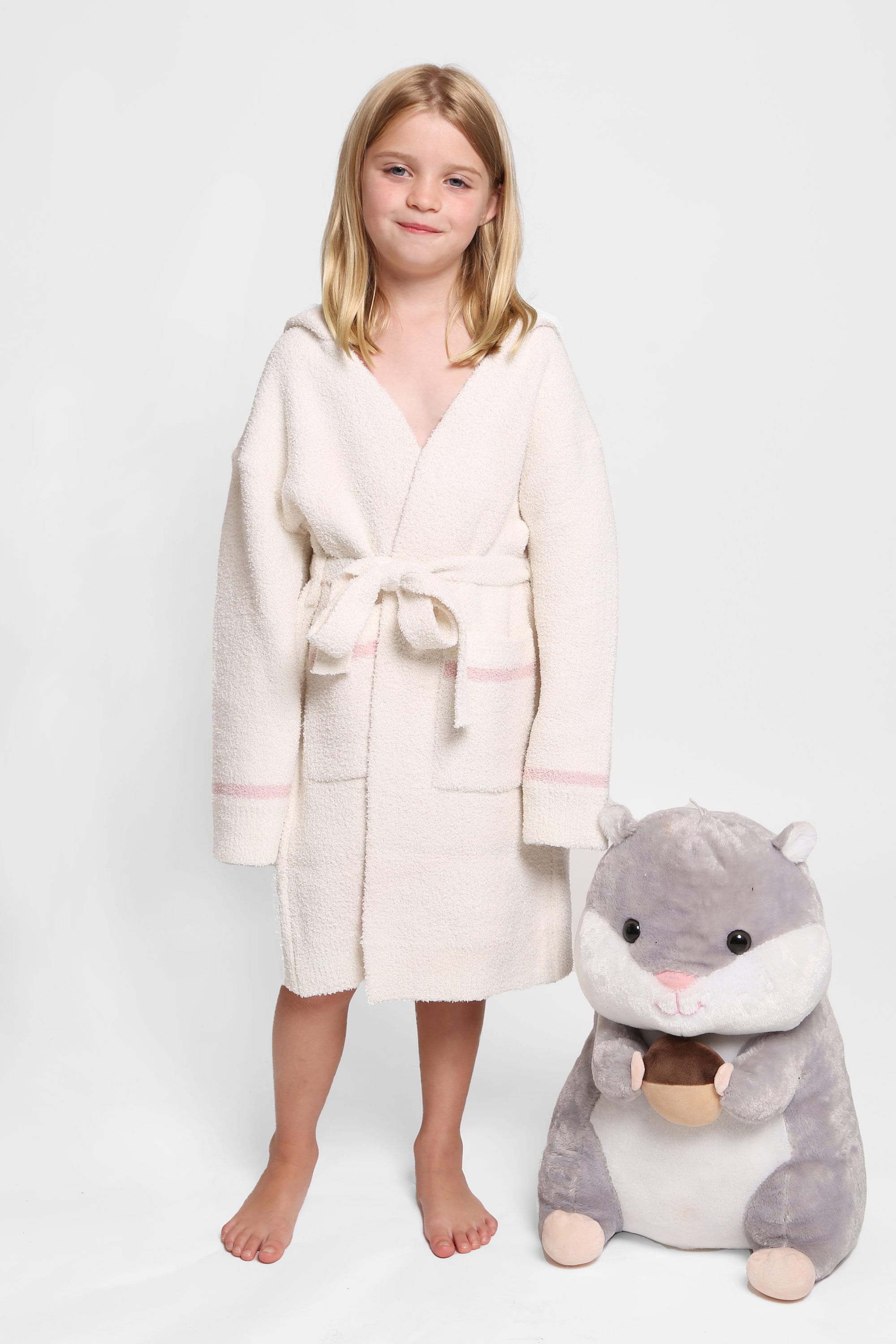 Holiday Gift Kid's Hooded Robe Soft Cozy Toddler Robes for Child Pool