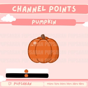 Süßer Kürbis | Twitch Emote | Twitch Abzeichen | Twitch Channel Punkt