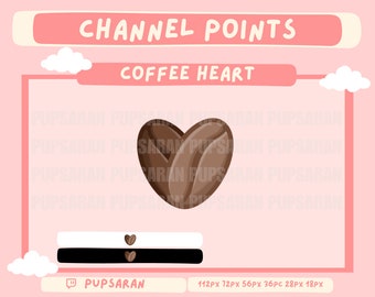 Coffee Heart | Twitch | Twitch Channel Point | Emote
