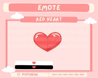 Red Heart  | Twitch  | Twitch Channel Point | Emote