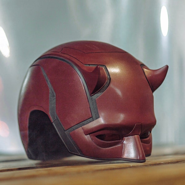 Daredevil Cowl Helmet Personalisable 1:1 (2024 ECHO UPDATED) by MiGranStudio