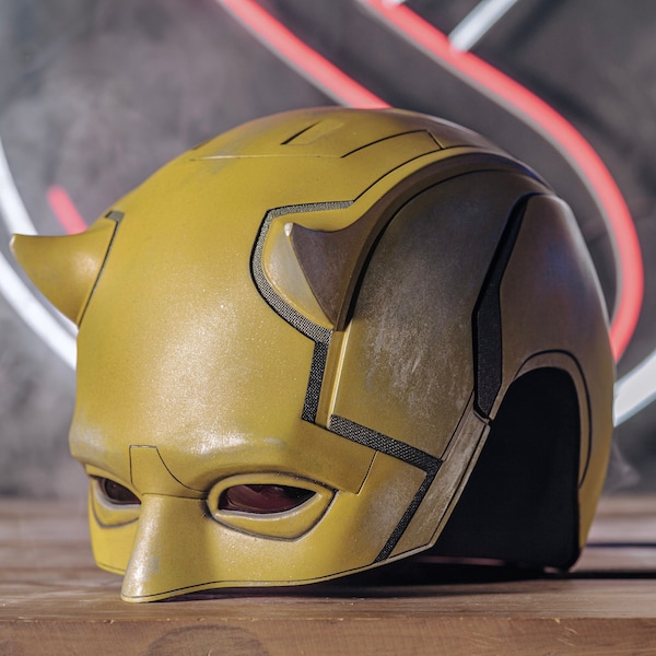 Daredevil Cowl Helmet Personalisable 1:1 (2024 SHE HULK UPDATED) by MiGranStudio