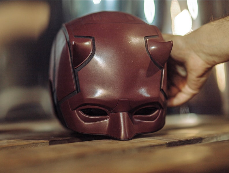 Daredevil Cowl Helmet Personalisable 1:1 2024 ECHO UPDATED by MiGranStudio zdjęcie 4