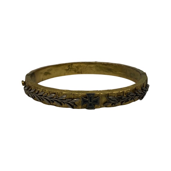 WW1 1914 Trench Art Bracelet With Iron Cross Auth… - image 8